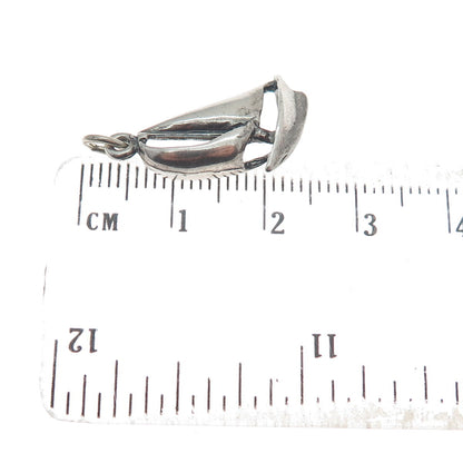 MAISELS INDIAN TRADING 925 Sterling Silver Vintage Sailing Ship Oxidized Pendant