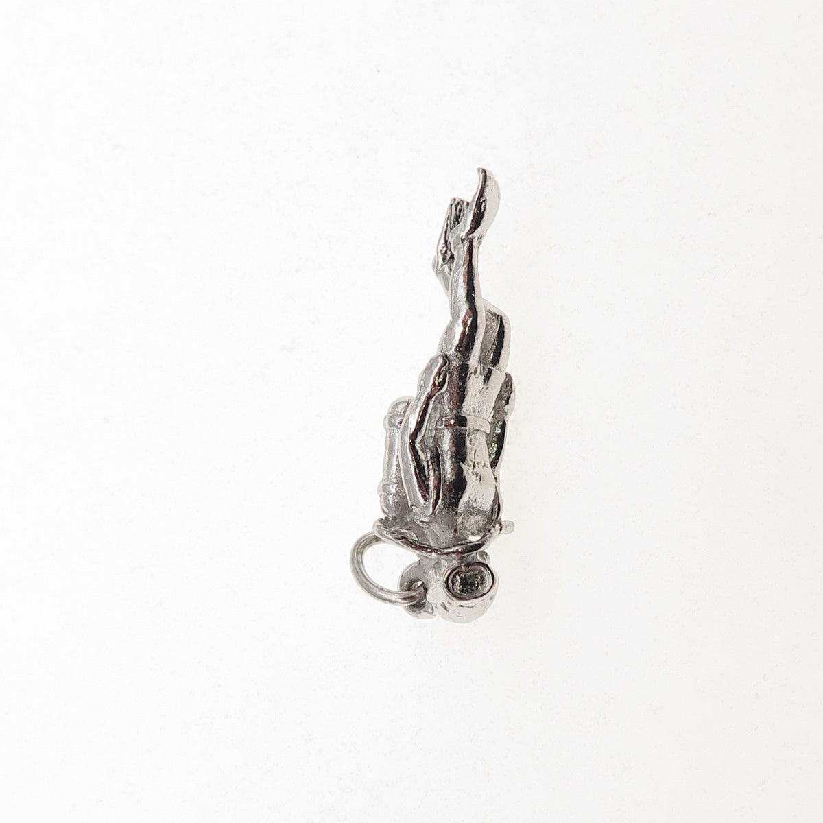 925 Sterling Silver Vintage Scuba Diver 3D Charm Pendant