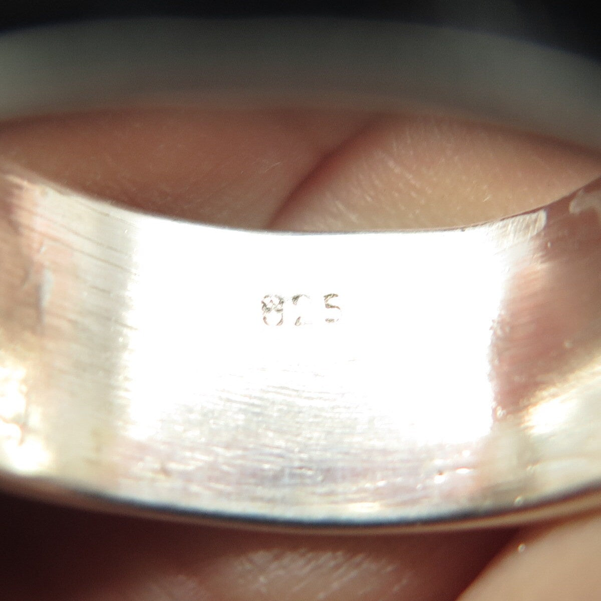 925 Sterling Silver Vintage Friendly Dolphin Band Ring Size 10