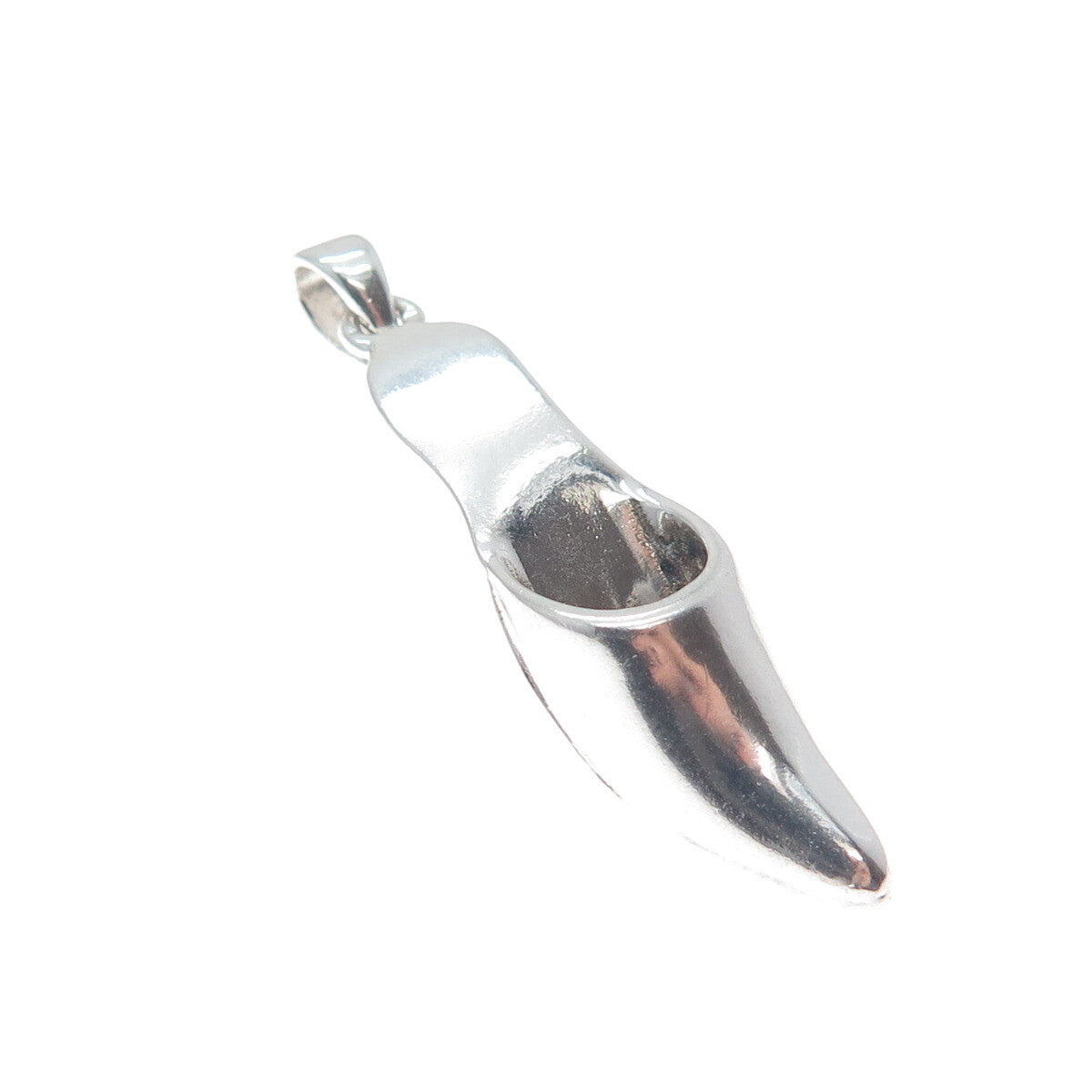 925 Sterling Silver Vintage Female Show 3D Charm Pendant