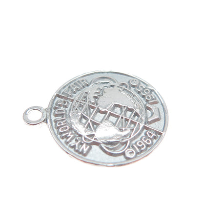 925 Sterling Silver Vintage 1961 NY World's Fair 1964-1965 Mini Charm Pendant