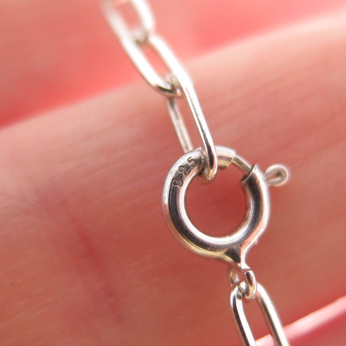 Old Pawn 925 Sterling Silver Vintage Southwestern Malachite Chain Necklace 16"