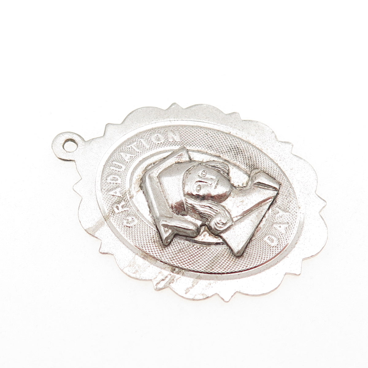 TOWN & COUNTRY 925 Sterling Silver Vintage Graduation Day Charm Pendant