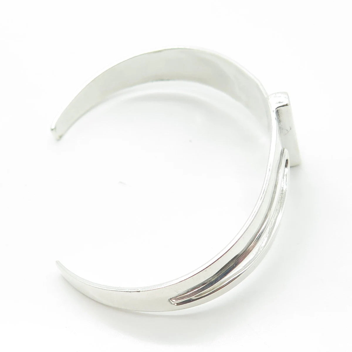 925 Sterling Silver Vintage Jeanette Walker Jewellery Artisan Cuff Bracelet 7.5"