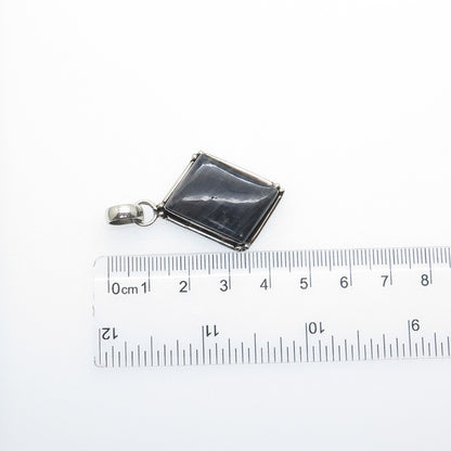 925 Sterling Silver Vintage Real Kyanite Modernist Charm Pendant