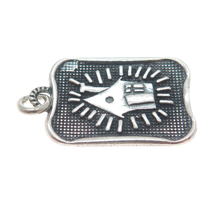 DV Dawn Vertrees Sterling Silver Vintage Home Where The Love Is Oxidized Pendant
