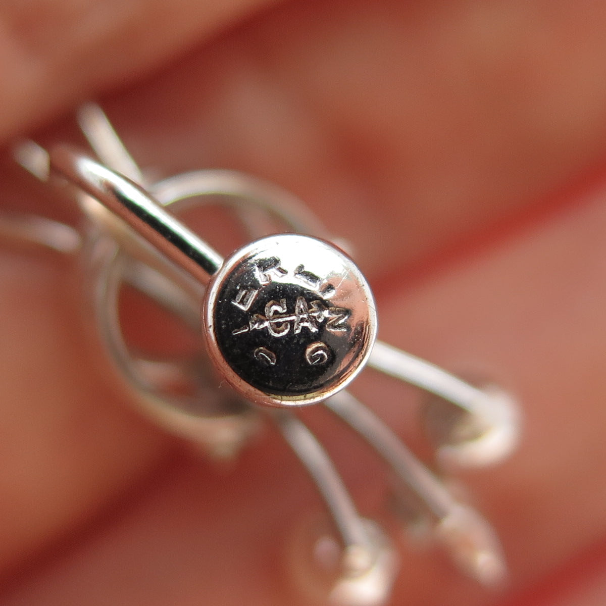 CARL ART 925 Sterling Silver Vintage Real Pearl & Rhinestone Screw Back Earrings