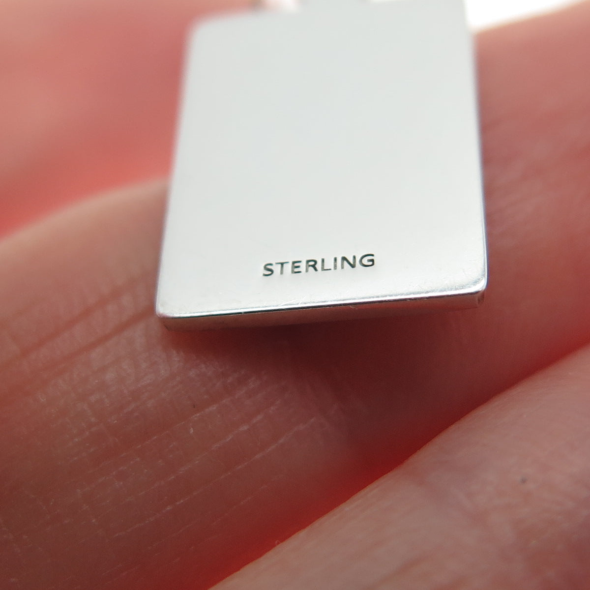925 Sterling Silver Red Enamel I Know Why Minimalist Charm Pendant