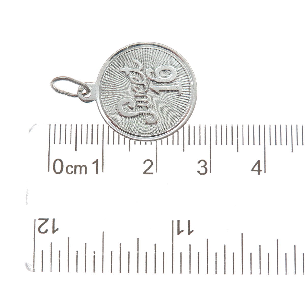925 Sterling Silver Vintage Sweet 16 Charm Pendant