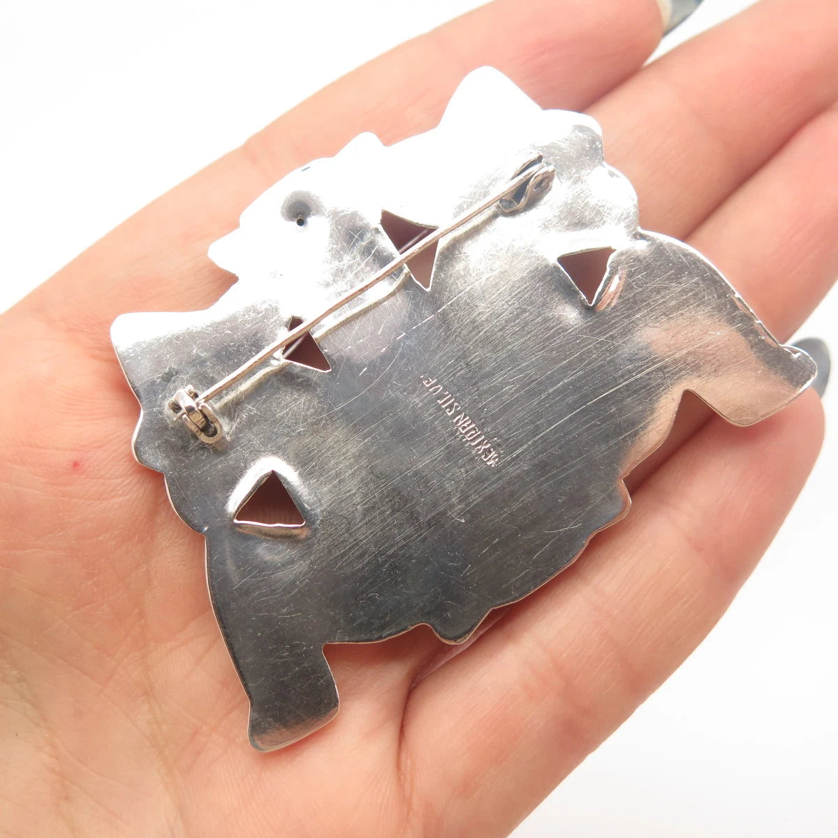 925 Sterling Silver Vintage Mexico Mexican Wanderer Pin Brooch