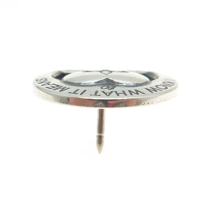 ANNE DALE 925 Sterling Silver 2005 New Orleans Katrina Memorial Tie Tack