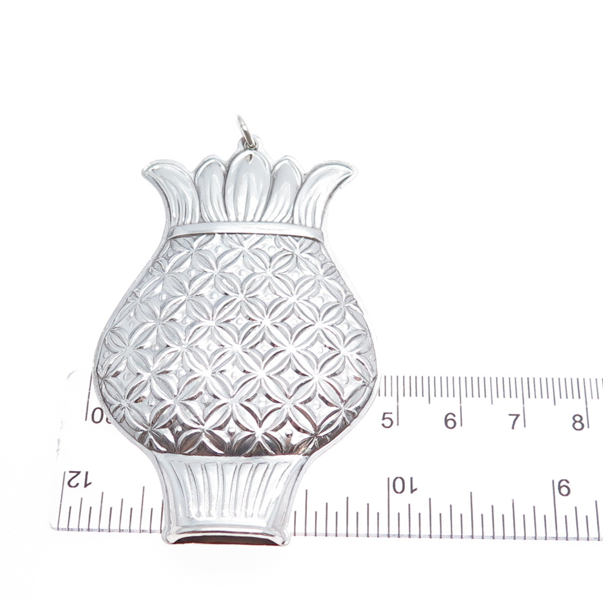 TOWLE 925 Sterling Silver Vintage 1970 Pineapple Whistle Ornament #112