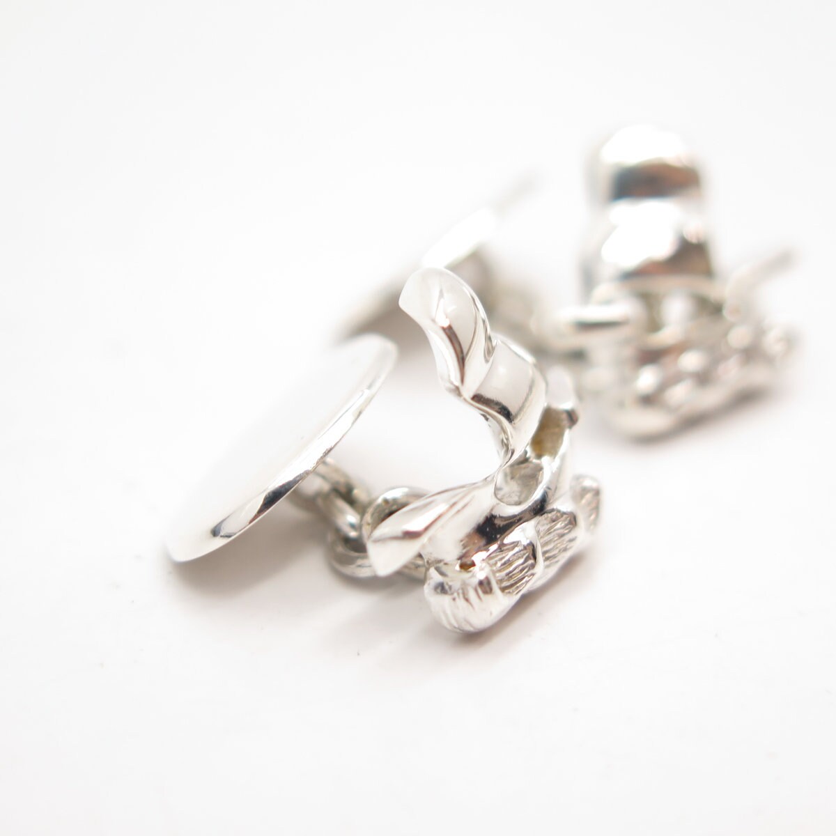 925 Sterling Silver Vintage Sail Boat Cufflinks