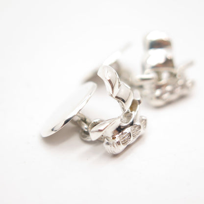 925 Sterling Silver Vintage Sail Boat Cufflinks