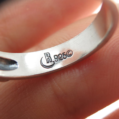 CAROLYN POLLACK Old Pawn Sterling Turquoise Spiny Oyster Shell Ring Size 7.25