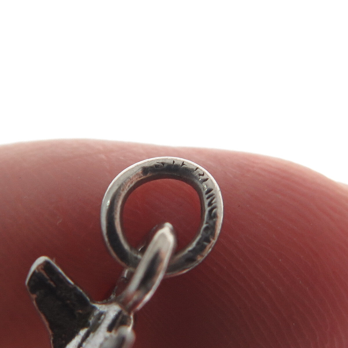 925 Sterling Silver Antique Airplane 3D Charm Pendant