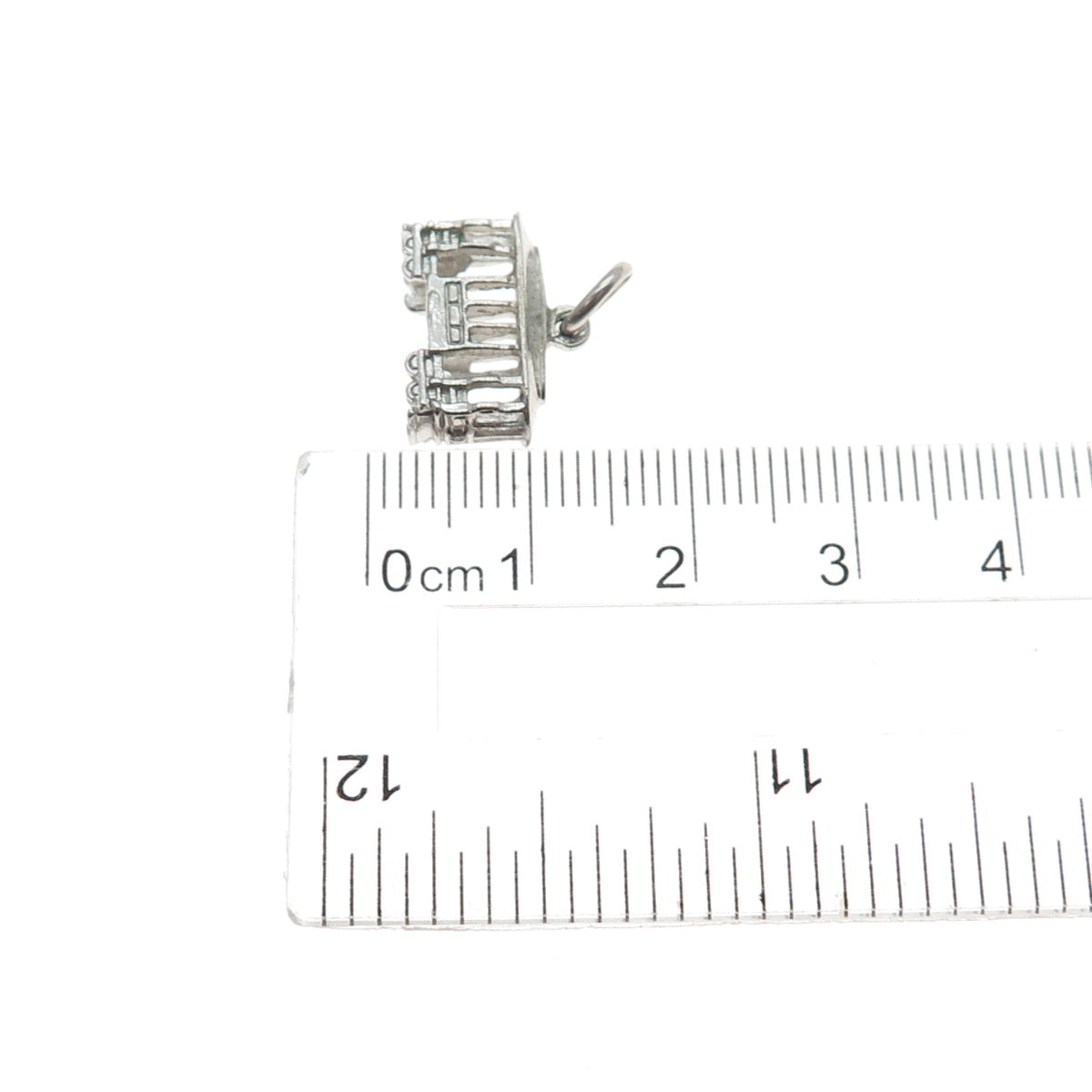 925 Sterling Silver Vintage Cable Car Minimalist 3D Charm Pendant