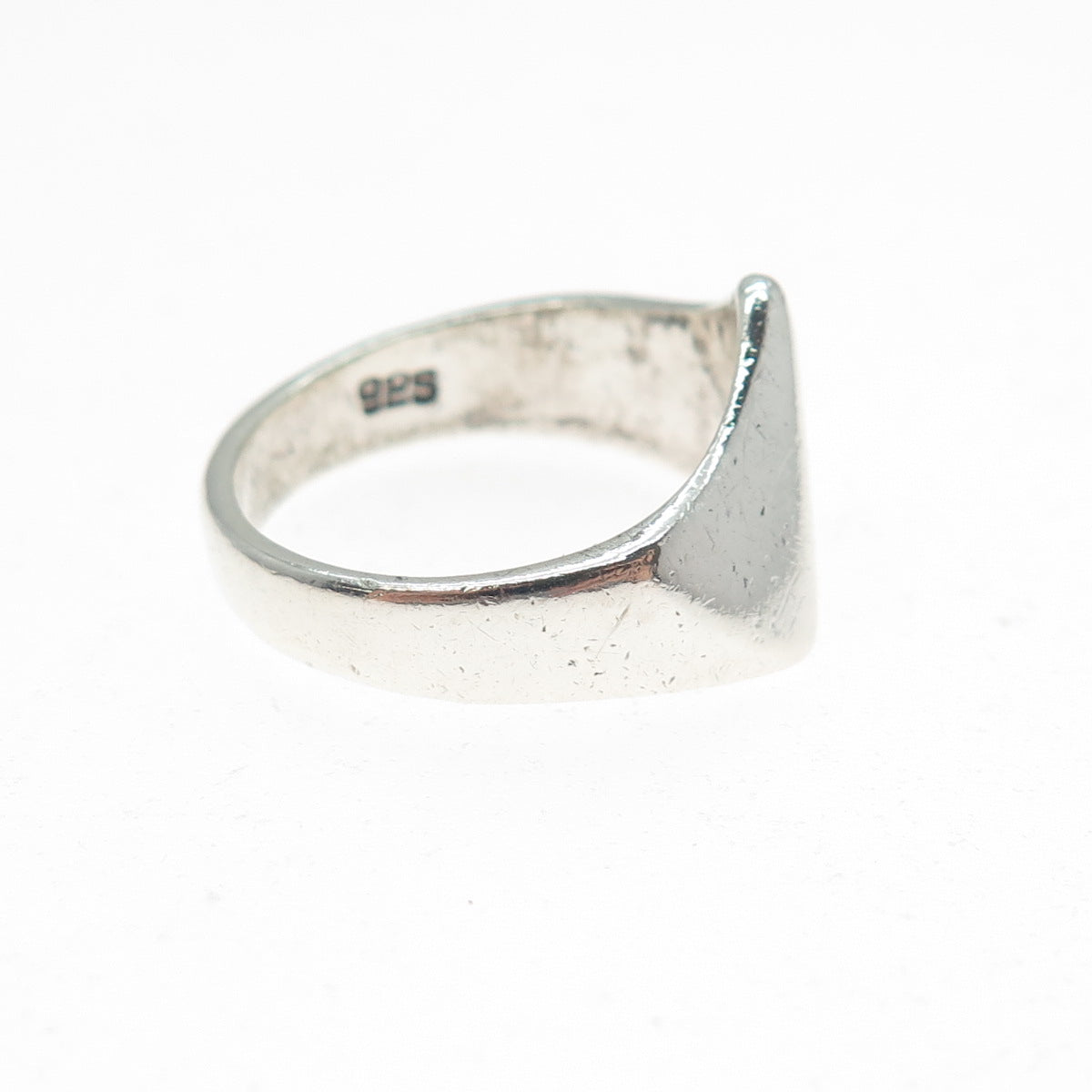 925 Sterling Silver Vintage Modernist Claw Ring Size 8.25