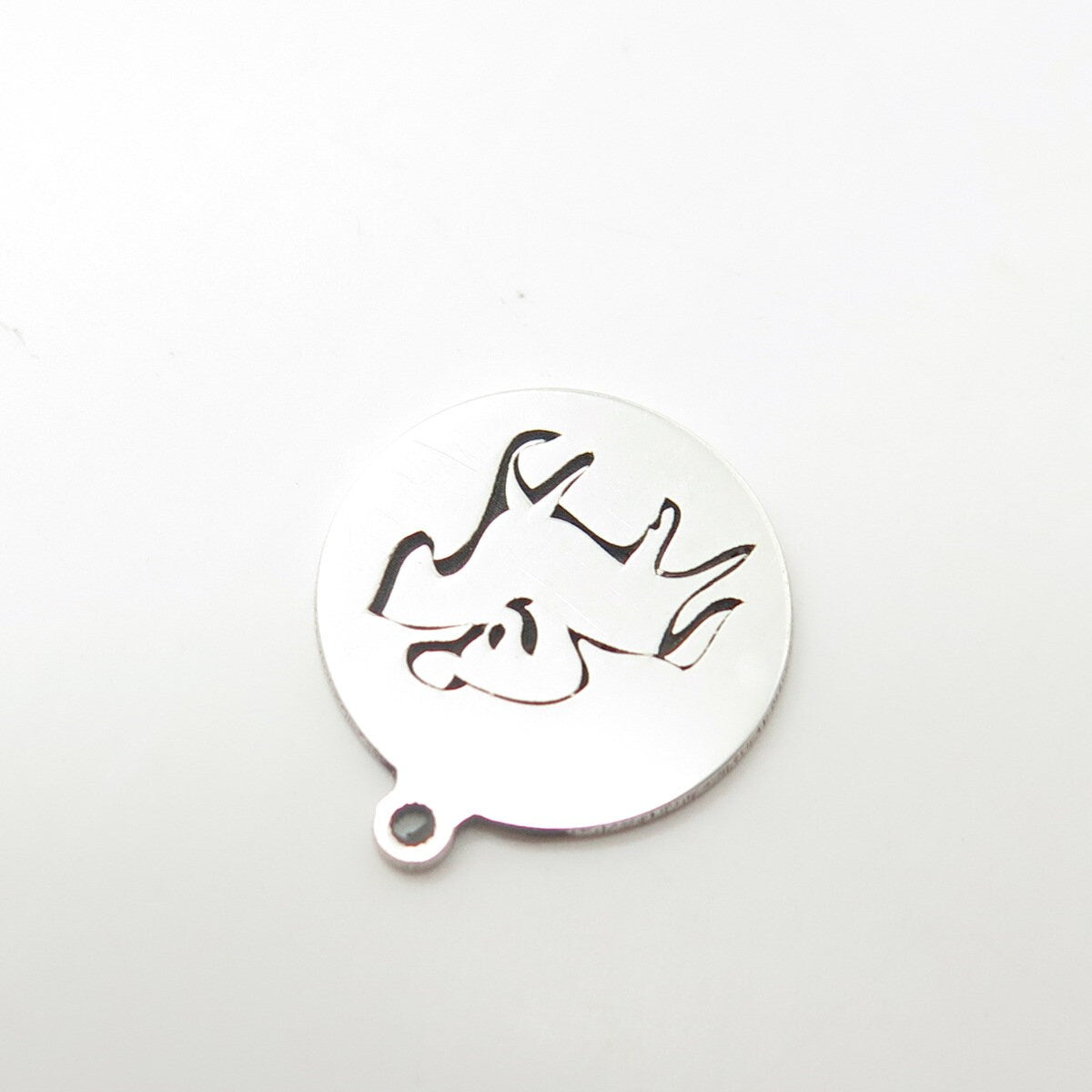 925 Sterling Silver USA Two In Town Rider & Horse Charm Pendant