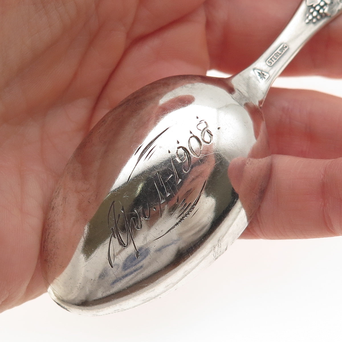 Joseph Mayer & Co. 925 Sterling Silver Antique Art Deco California Coffee Spoon