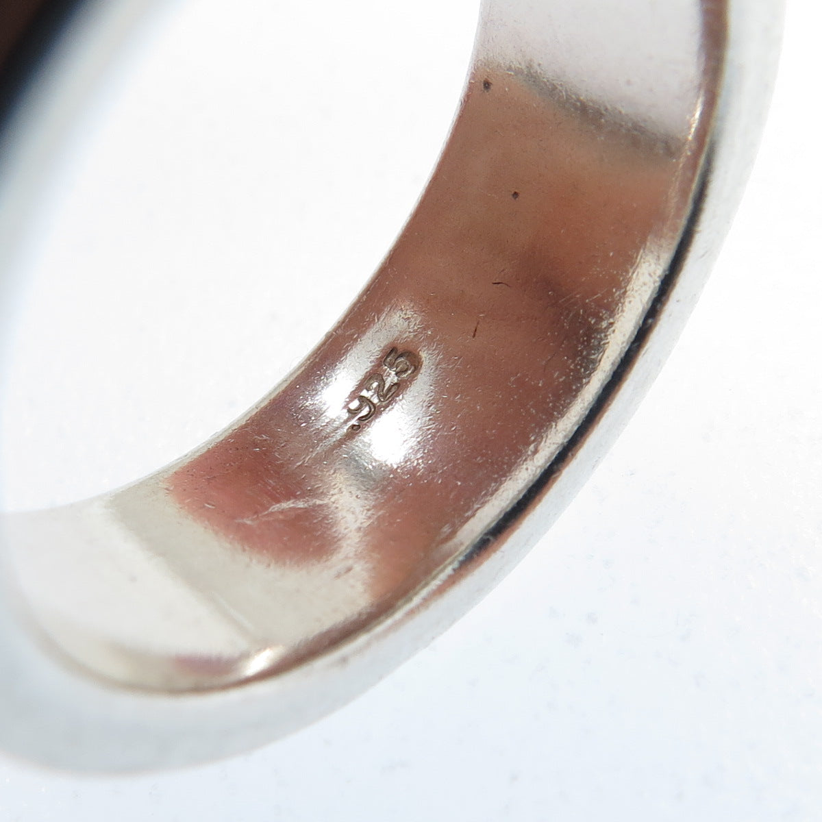 925 Sterling Silver Vintage Oxidized Band Ring Size 7