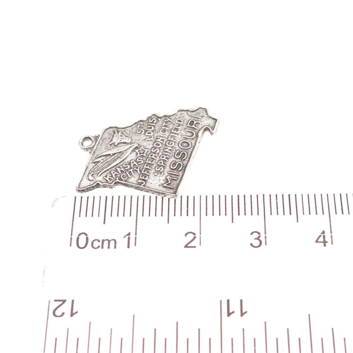 Bell Trading Post 925 Sterling Silver Vintage Missouri State Mini Charm Pendant