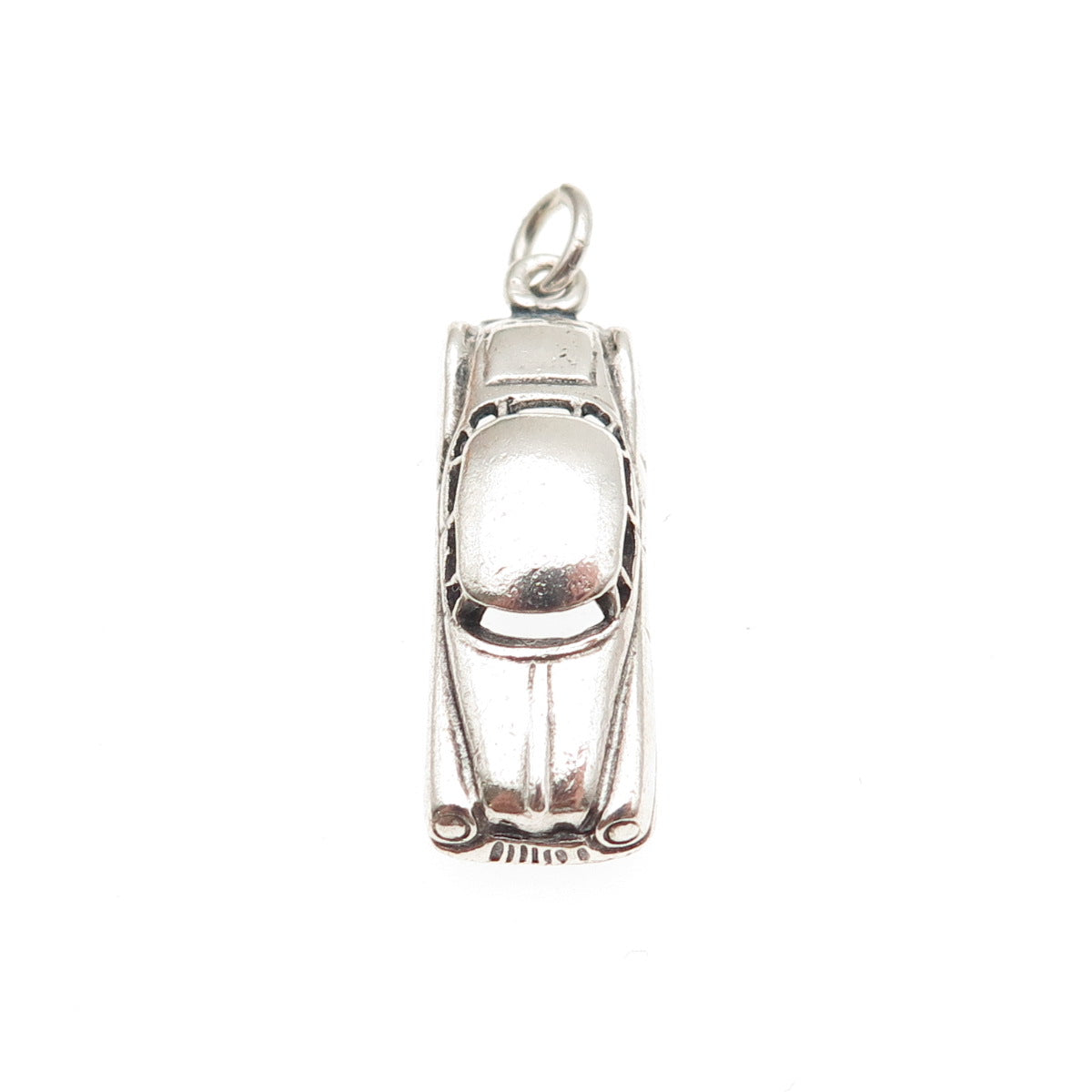 DANECRAFT 925 Sterling Silver Vintage Classic Car Oxidized 3D Charm Pendant
