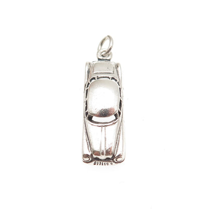 DANECRAFT 925 Sterling Silver Vintage Classic Car Oxidized 3D Charm Pendant