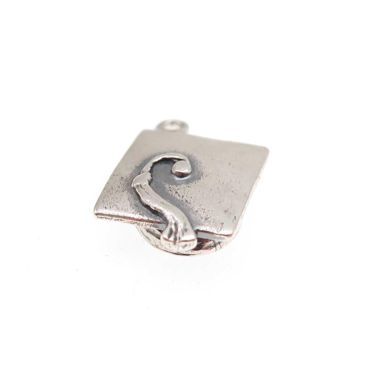 James Avery 925 Sterling Silver Vintage Graduation Hat 3D Mini Charm Pendant