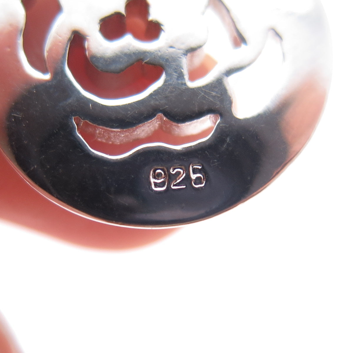 925 Sterling Silver Vintage Rose Flower Charm Rolo Link Bracelet 7.5"