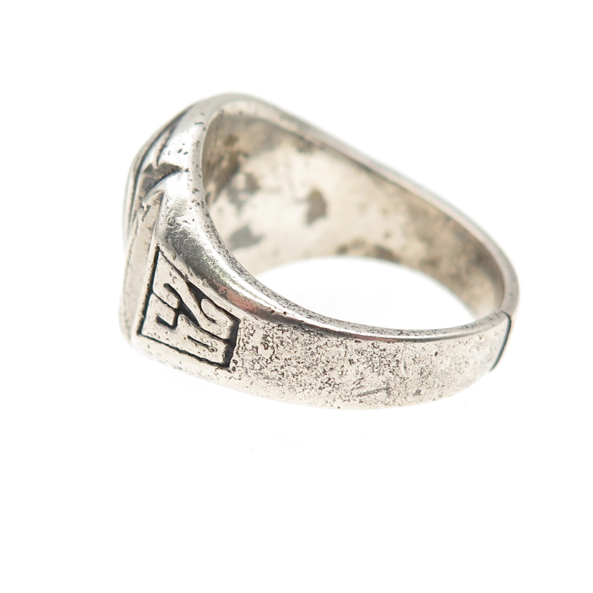 925 Sterling Silver Vintage 1962 Enamel Boody JH School Ring Size 7