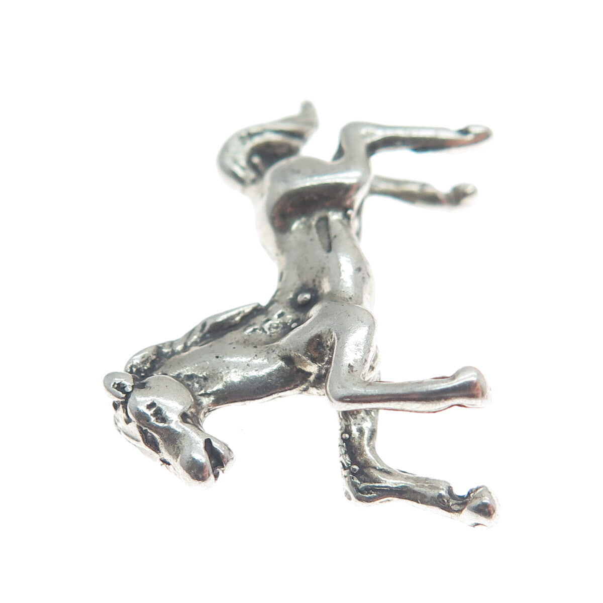 800 Silver Vintage Wild Horse Oxidized Miniature