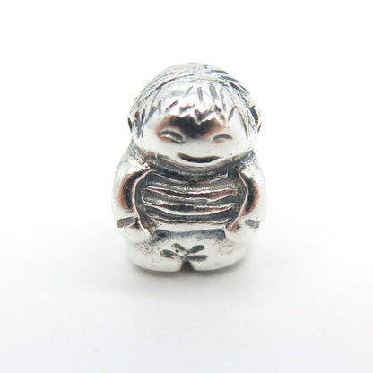 PANDORA 925 Sterling Silver My Little Boy Bead Charm