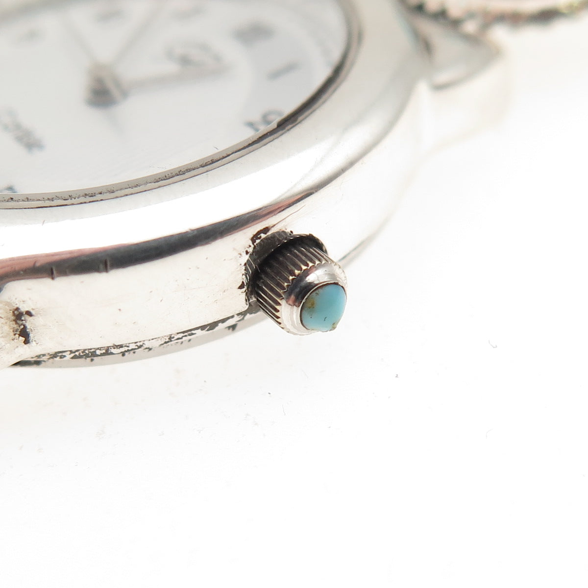 Carolyn Pollack Carlisle Quoc Turquoise Old Pawn Sterling Vintage Watch 7.25"