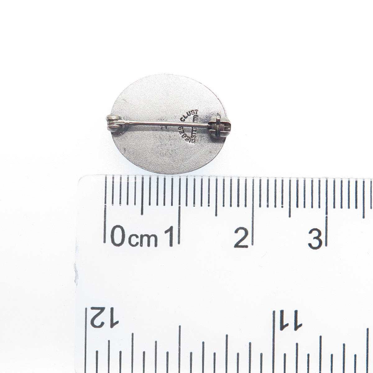 DIEGES & CLUST Sterling Silver Vintage Glen Cove Hospital Oxidized Pin Brooch