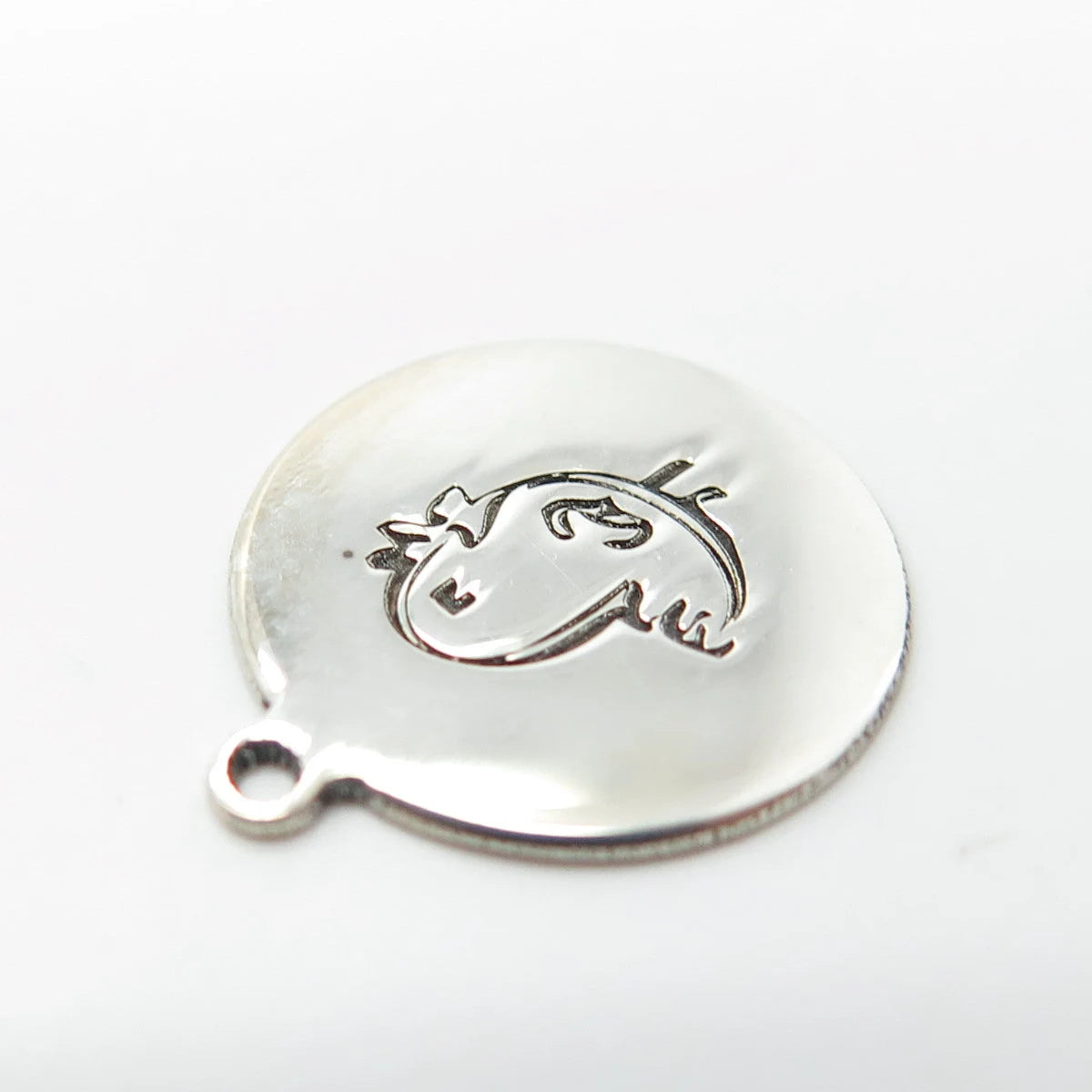 925 Sterling Silver USA Two In Town Bird Charm Pendant