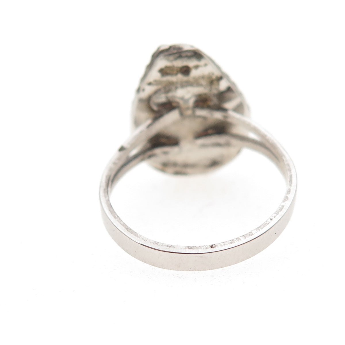 Old Pawn Sterling Silver Vintage Southwestern Turquoise Tribal Ring Size 5.25