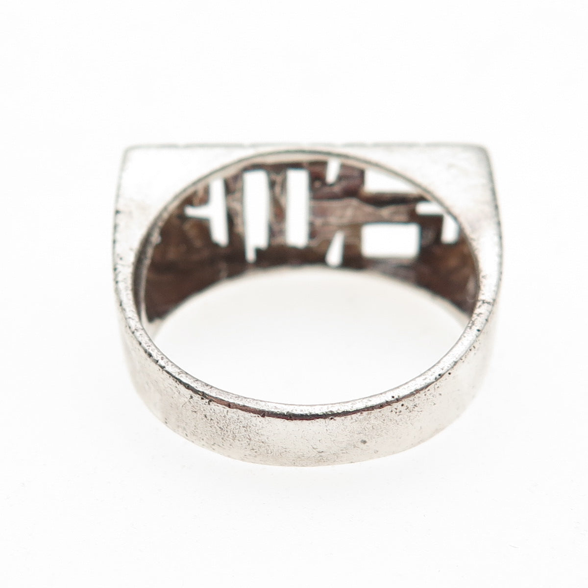 925 Sterling Silver Vintage Genice Name Ring Size 9.5
