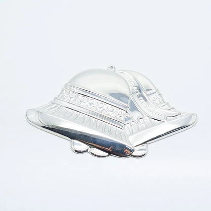 925 Sterling Silver Vintage Gorham Bells of Peace by Luther Bookout Ornament