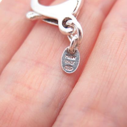 MILOR 925 Sterling Silver Vintage Italy Bracelet / Necklace Lobster Lock Clasp