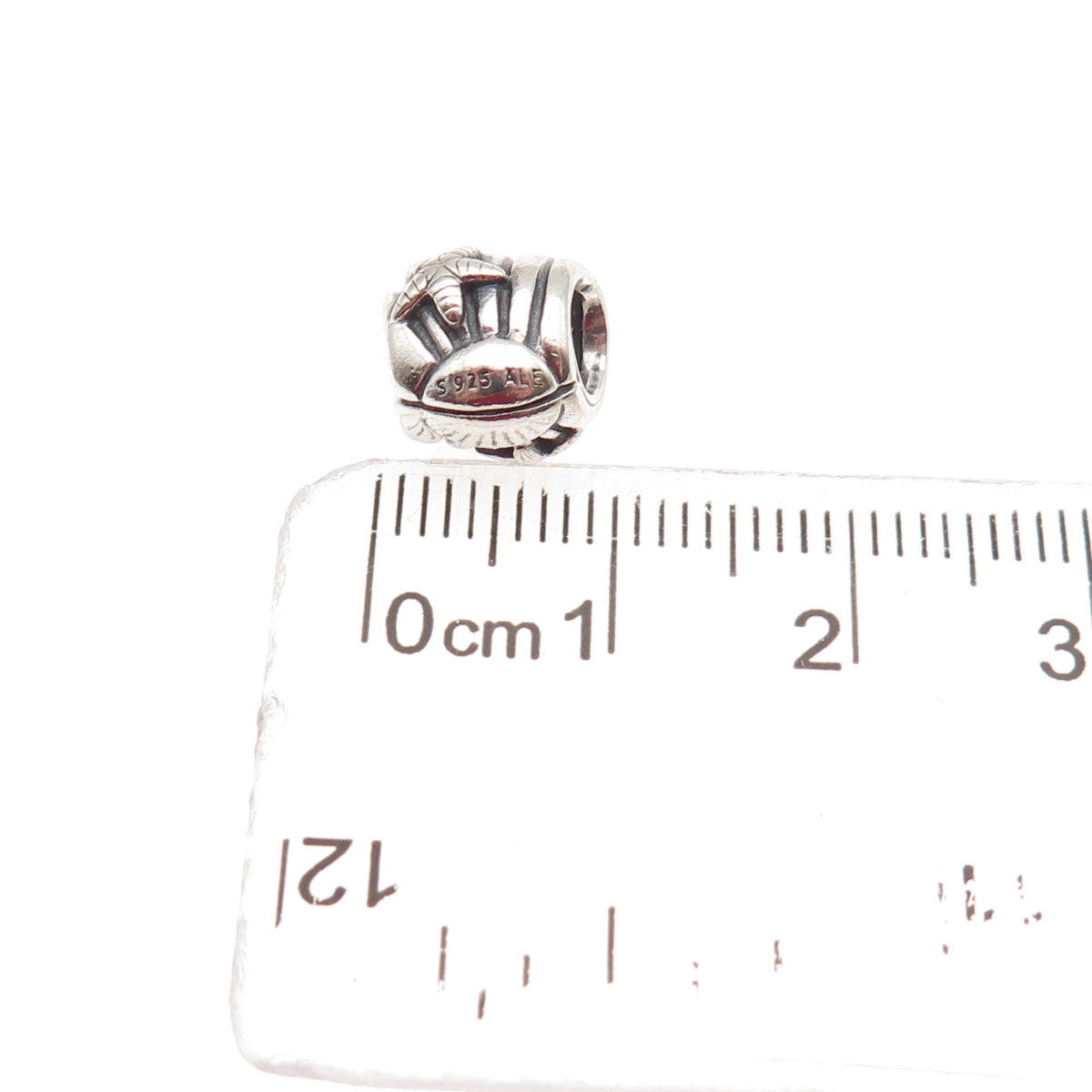 Pandora 925 Sterling Silver Seashell & Starfish Slide Bead Charm