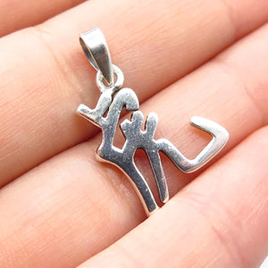 925 Sterling Silver Vintage Modernist Symbol Pendant
