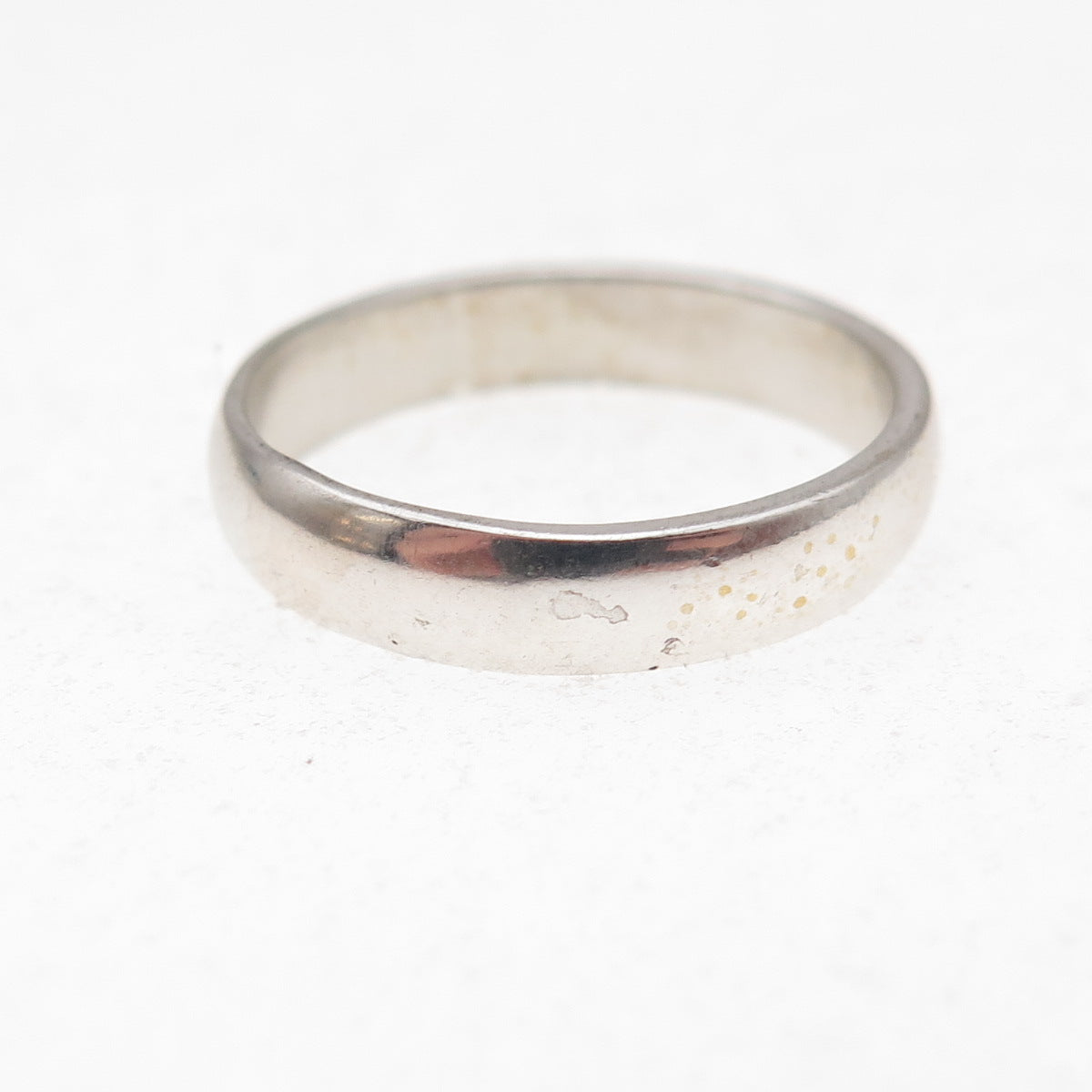 925 Sterling Silver Vintage Classic Wedding Band Ring Size 7