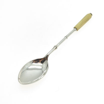 925 Sterling Silver Antique Chinese Export Bamboo Tea Spoon