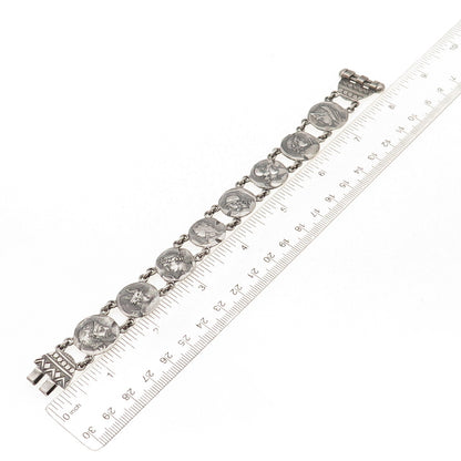 Theodore B. Starr 925 Sterling Antique Victorian Etruscan Revival Bracelet 7.75"