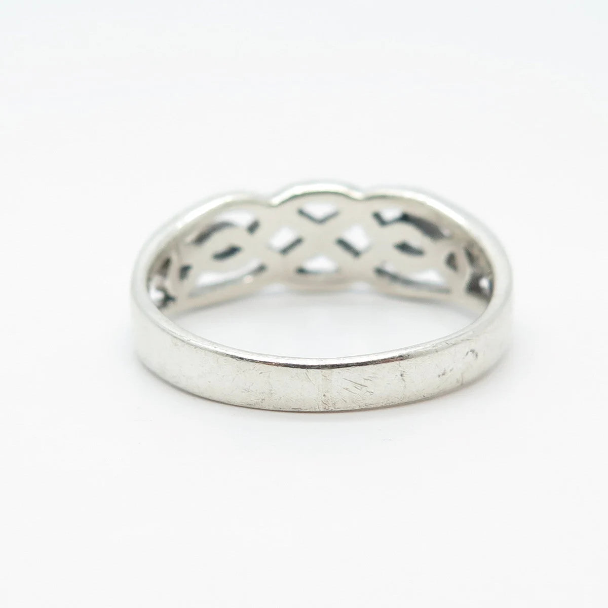925 Sterling Silver Vintage Celtic Ring Size 9.75