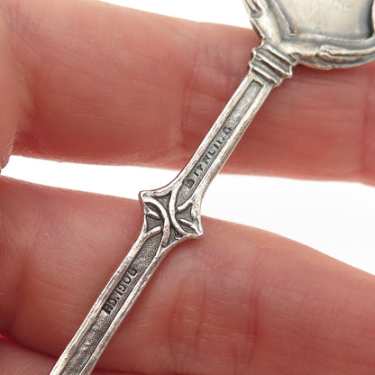 925 Sterling Silver Antique 1906 Canada Enamel Stephen House Coffee Spoon
