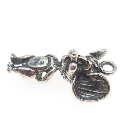 925 Sterling Silver Vintage Jerry Mouse 3D Pendant