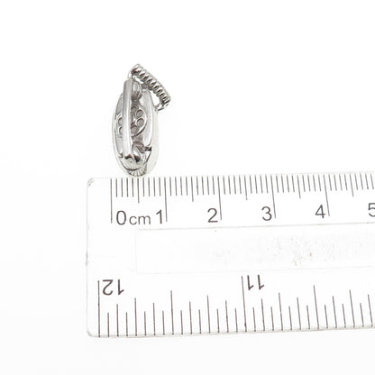 WELLS 925 Sterling Silver Vintage Retro Rotary Phone Mini 3D Charm Pendant