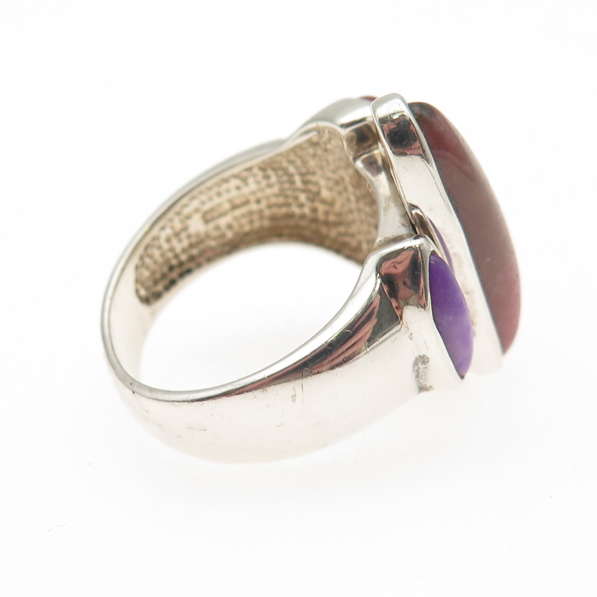 Whitney Kelly Sterling Silver Vintage Real Multi-Gem Modernist Ring Size 9.25